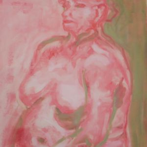 14 studie olieverf  met lijnolie 